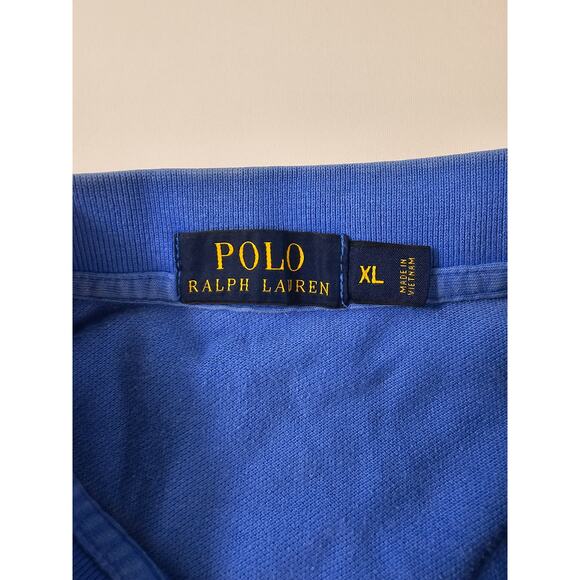 Polo ralph lauren size XL Blue men's polo short sleeve Casual cmeveryday *FLAW*^ - Picture 3 of 6